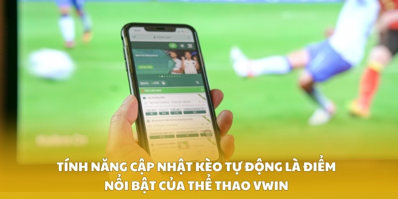 Tính năng cập nhật kèo tự động là điểm nổi bật của thể thao VWIN